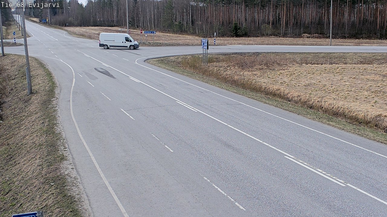 Weather Camera Image Väg 68 Evijärvi, Evijärvi, Etelä-Pohjanmaa