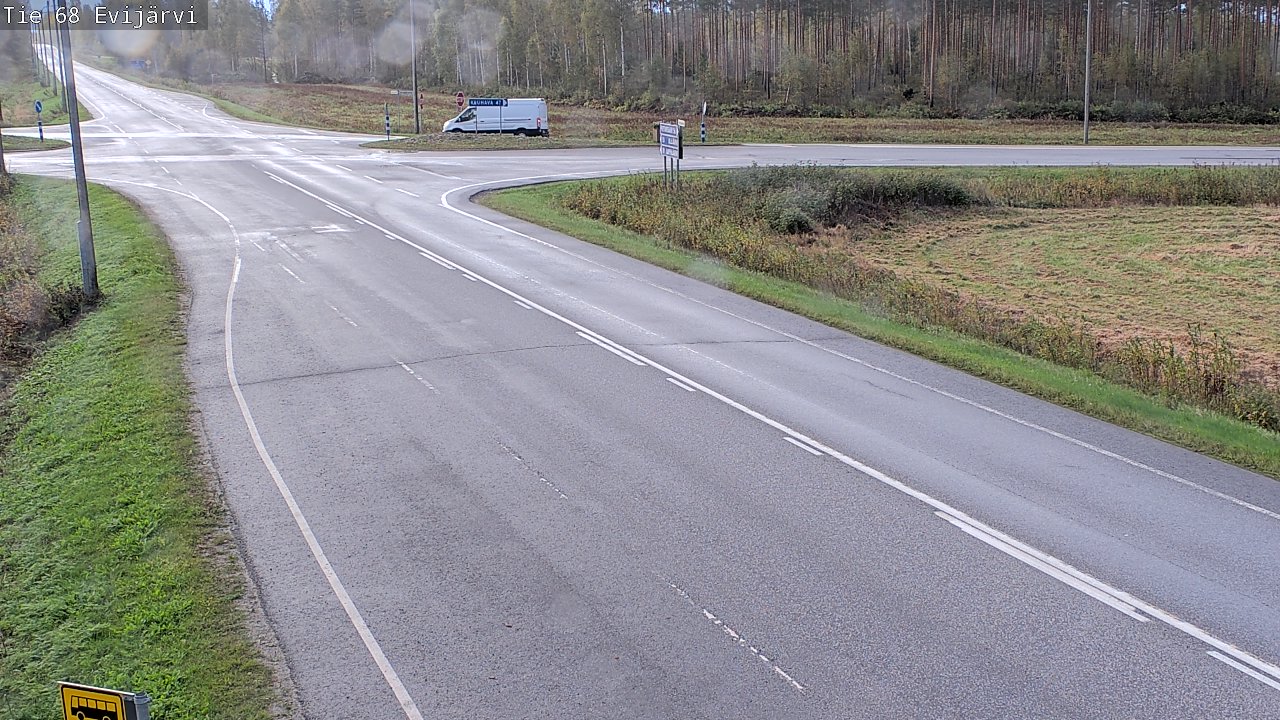 Weather Camera Image Väg 68 Evijärvi, Evijärvi, Etelä-Pohjanmaa