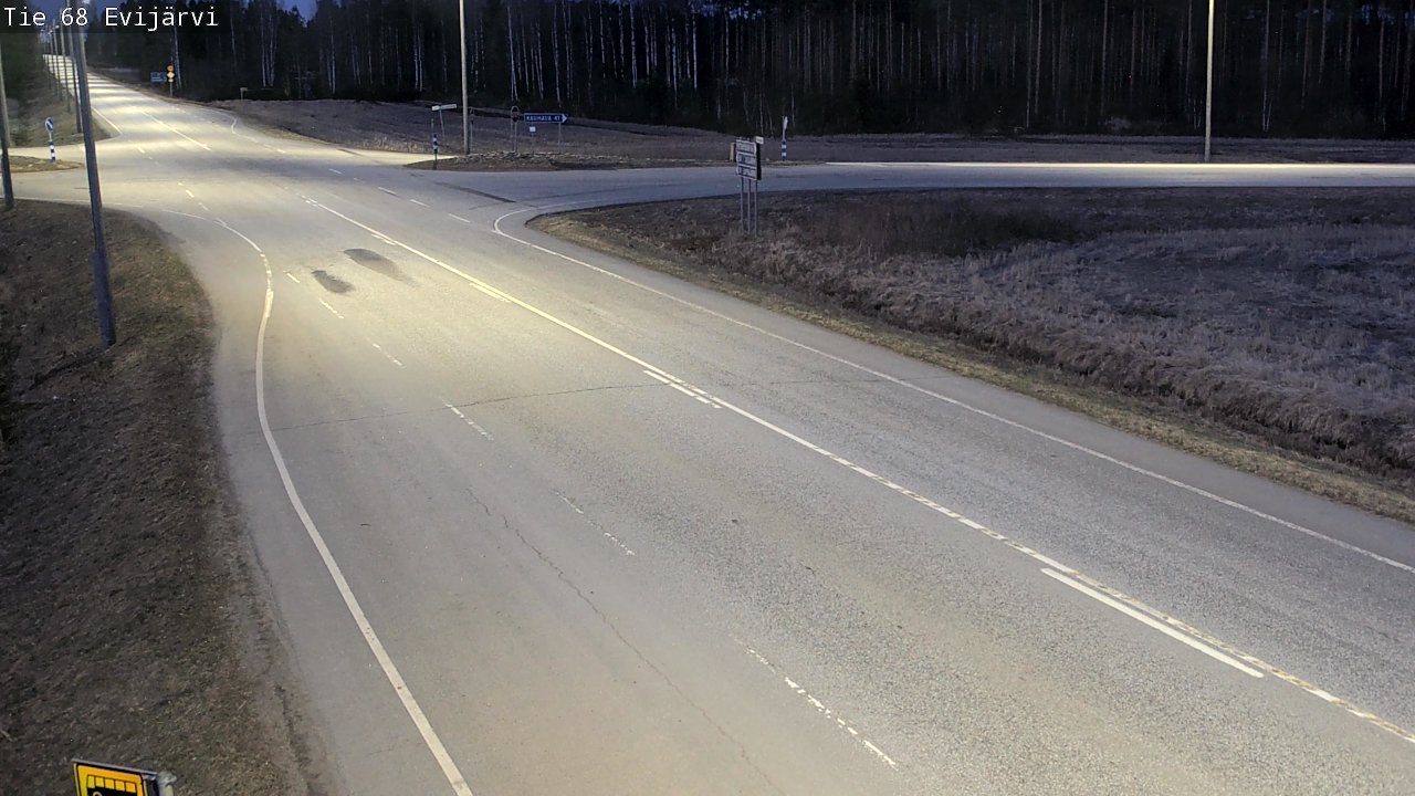 Weather Camera Image Road 68 Evijärvi, Evijärvi, Etelä-Pohjanmaa