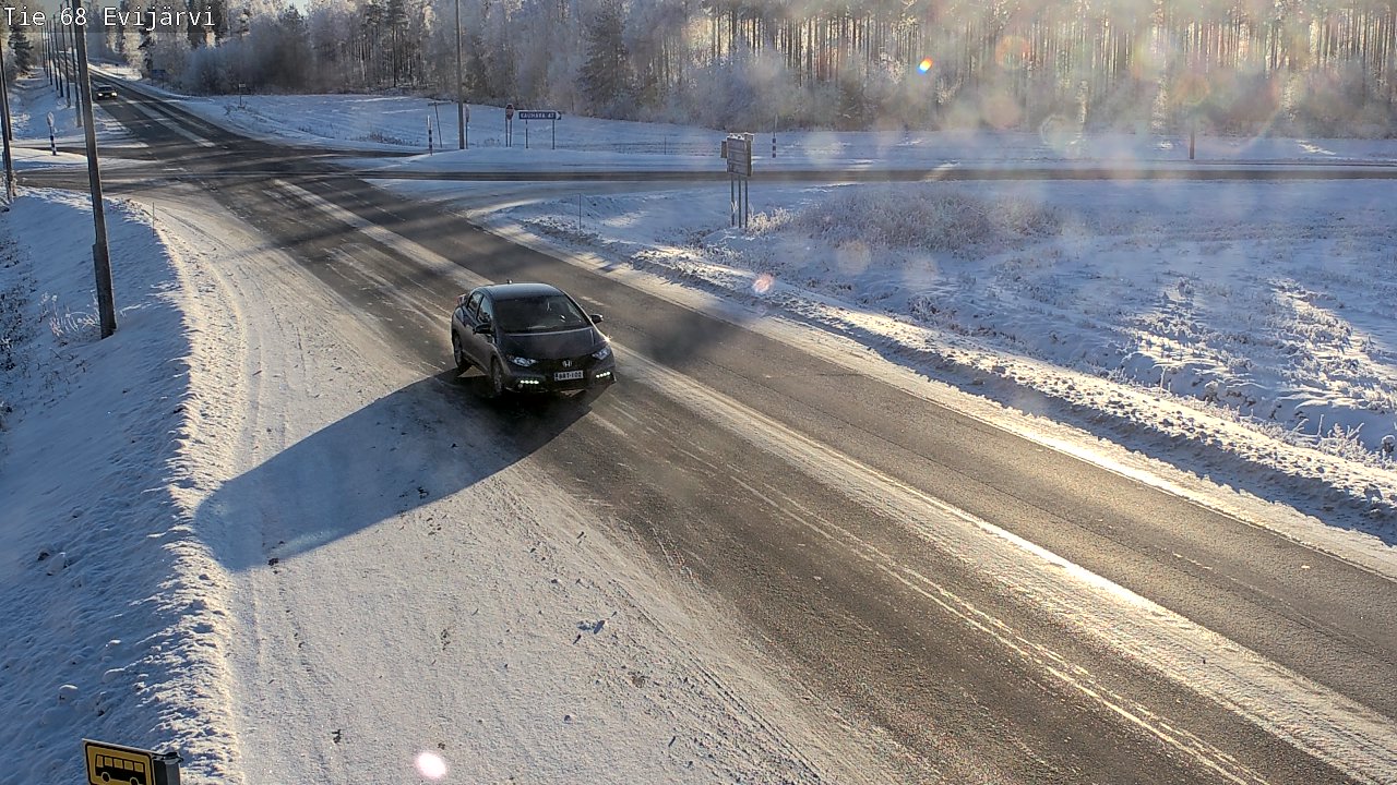 Weather Camera Image Road 68 Evijärvi, Evijärvi, Etelä-Pohjanmaa