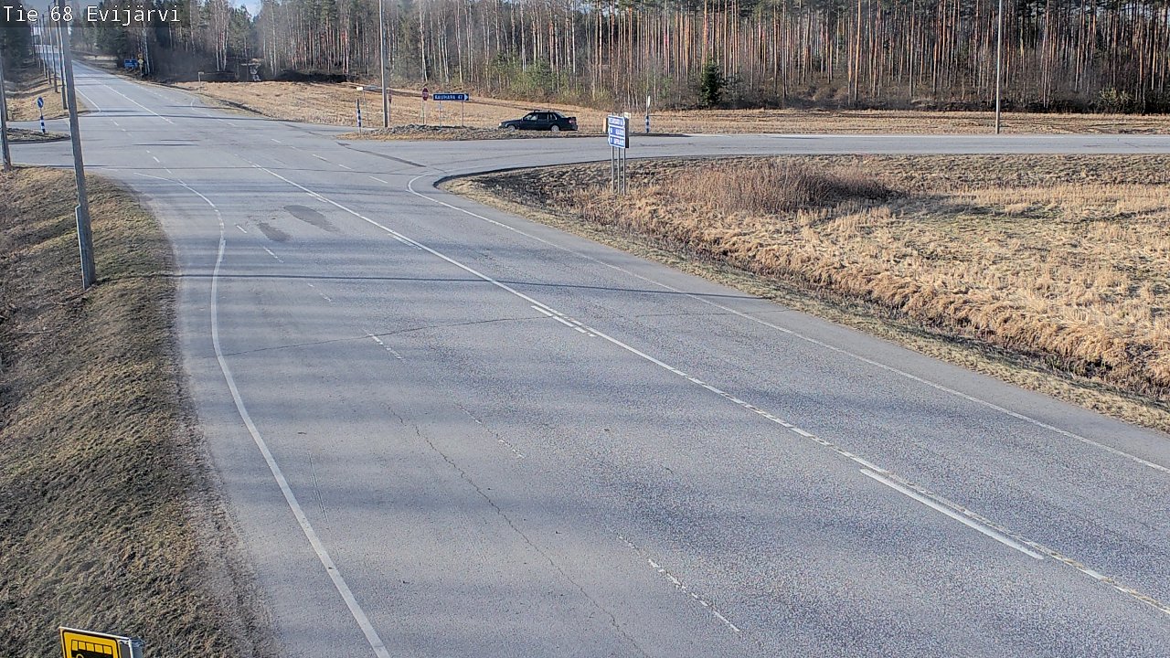 Weather Camera Image Road 68 Evijärvi, Evijärvi, Etelä-Pohjanmaa