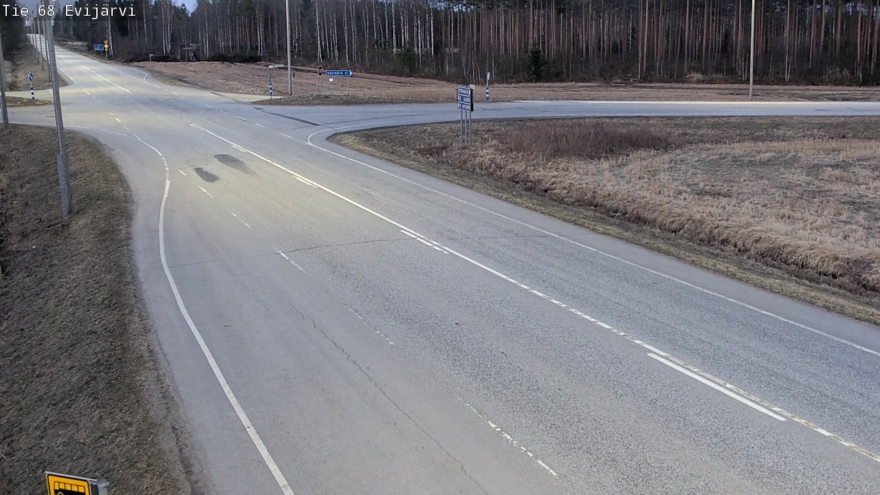 Weather Camera Image Road 68 Evijärvi, Evijärvi, Etelä-Pohjanmaa