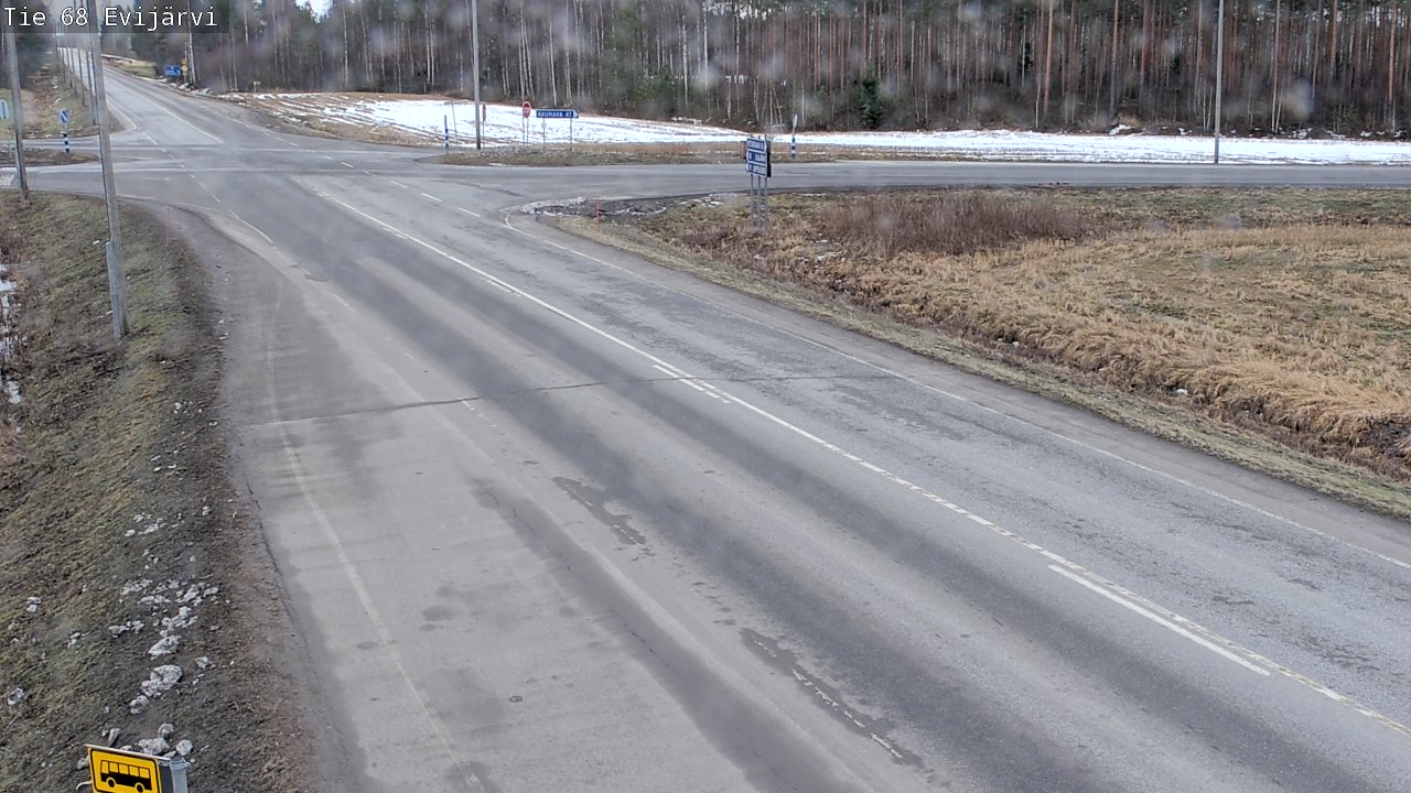 Weather Camera Image Väg 68 Evijärvi, Evijärvi, Etelä-Pohjanmaa