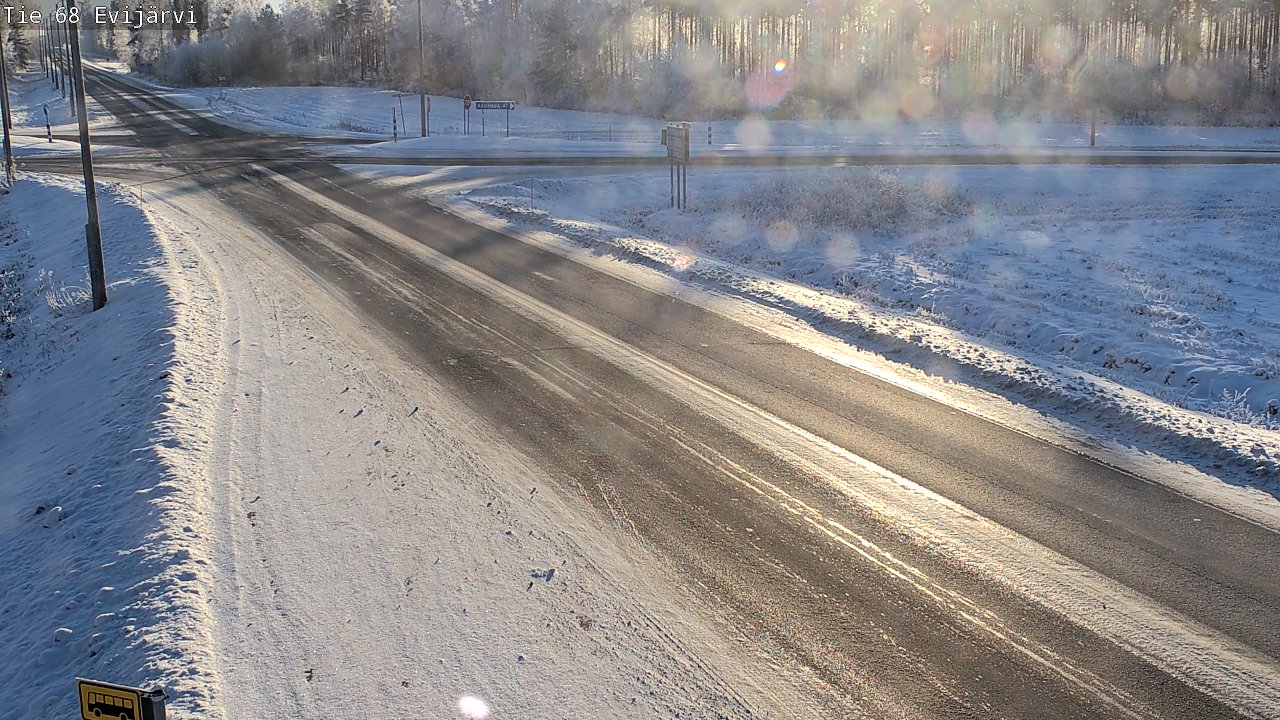 Weather Camera Image Road 68 Evijärvi, Evijärvi, Etelä-Pohjanmaa