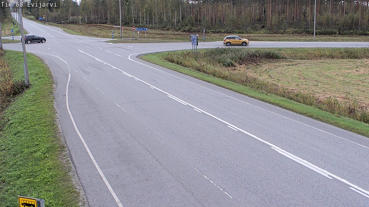 Weather Camera Image Road 68 Evijärvi, Evijärvi, Etelä-Pohjanmaa