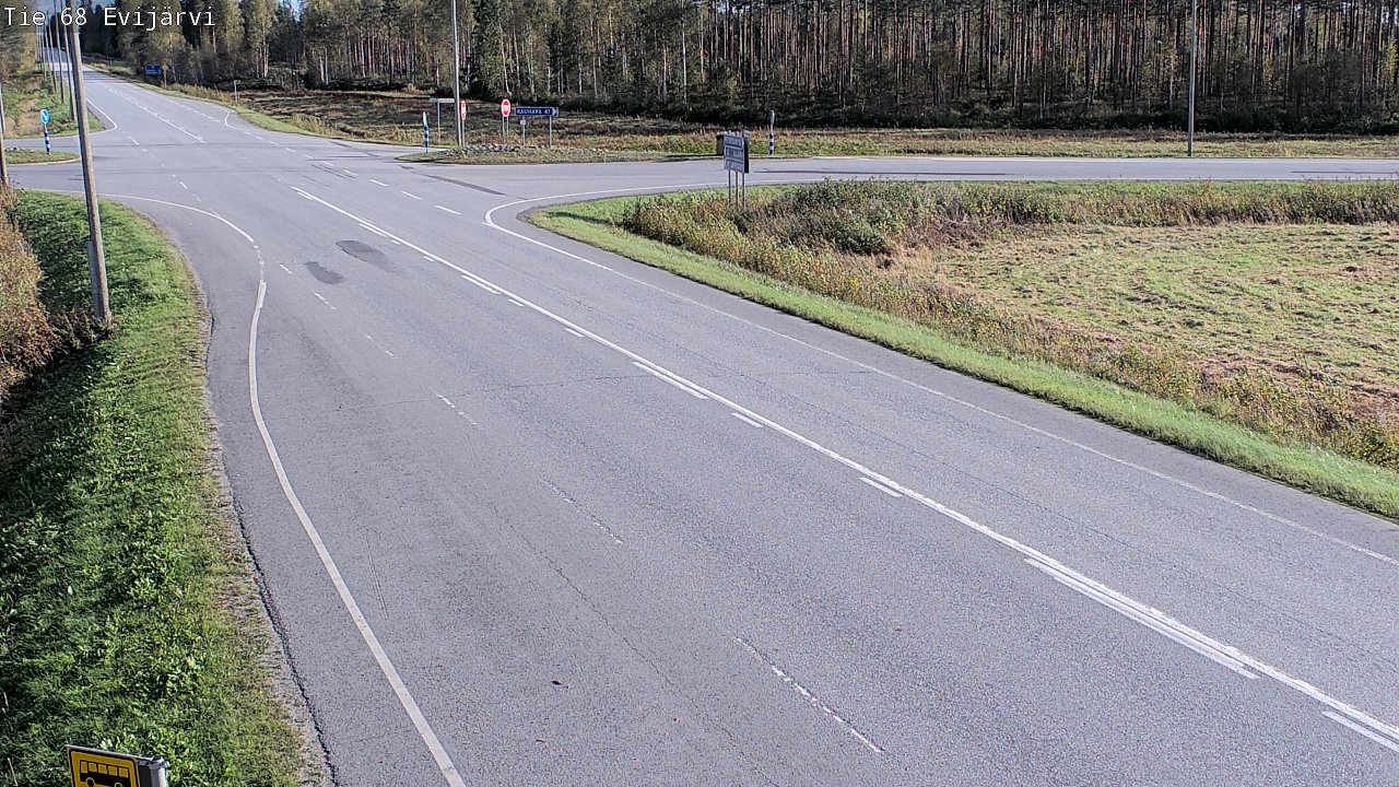 Weather Camera Image Road 68 Evijärvi, Evijärvi, Etelä-Pohjanmaa
