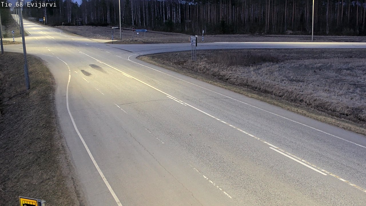 Weather Camera Image Road 68 Evijärvi, Evijärvi, Etelä-Pohjanmaa
