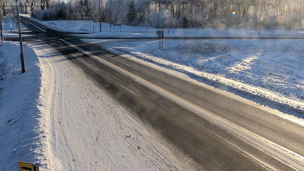 Weather Camera Image Road 68 Evijärvi, Evijärvi, Etelä-Pohjanmaa