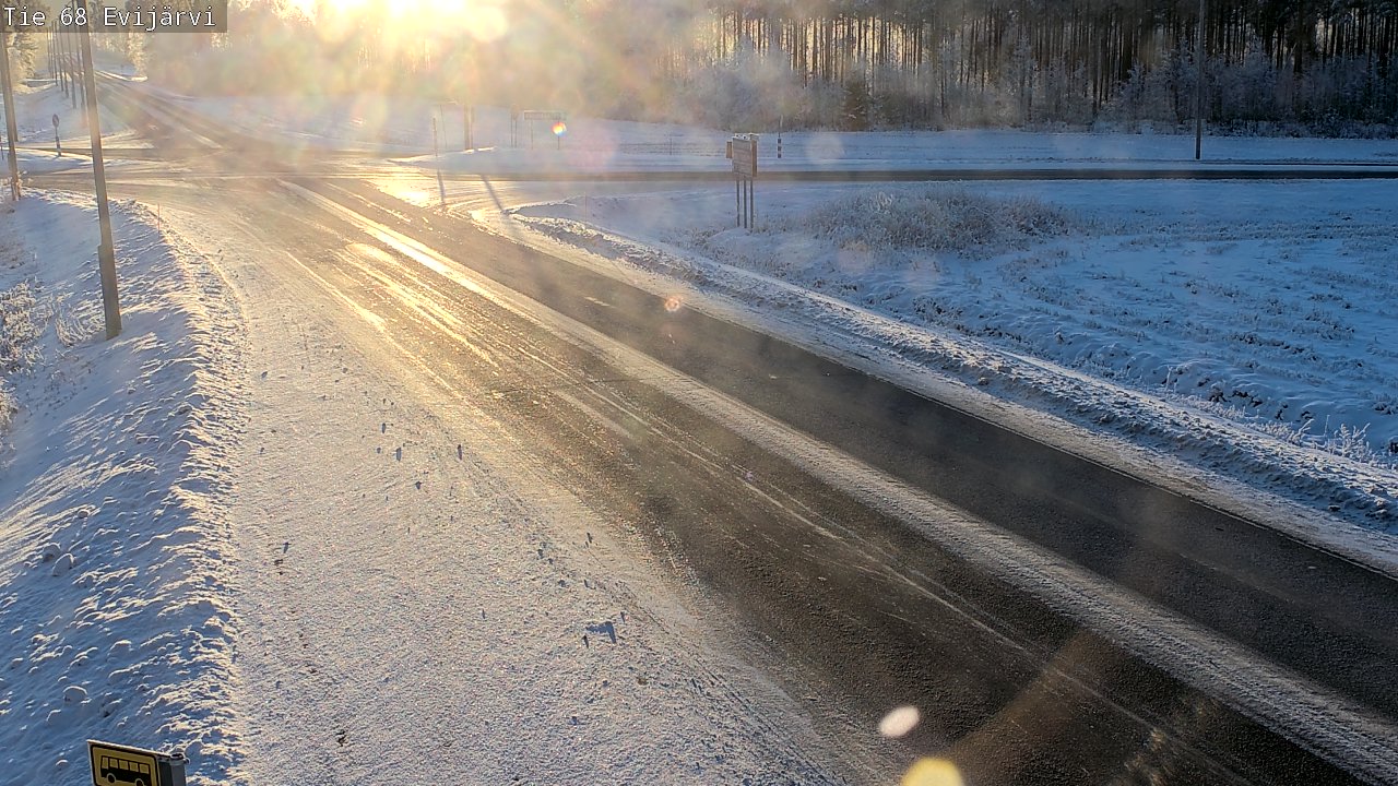 Weather Camera Image Väg 68 Evijärvi, Evijärvi, Etelä-Pohjanmaa