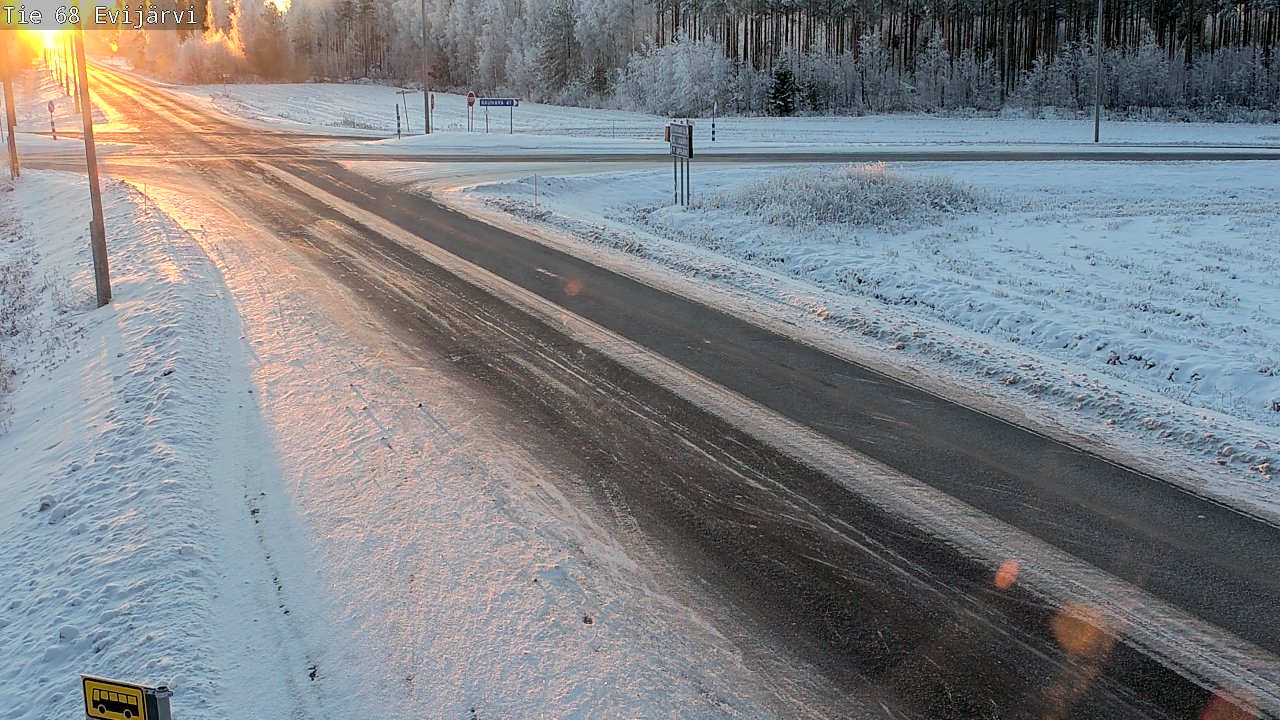 Weather Camera Image Väg 68 Evijärvi, Evijärvi, Etelä-Pohjanmaa
