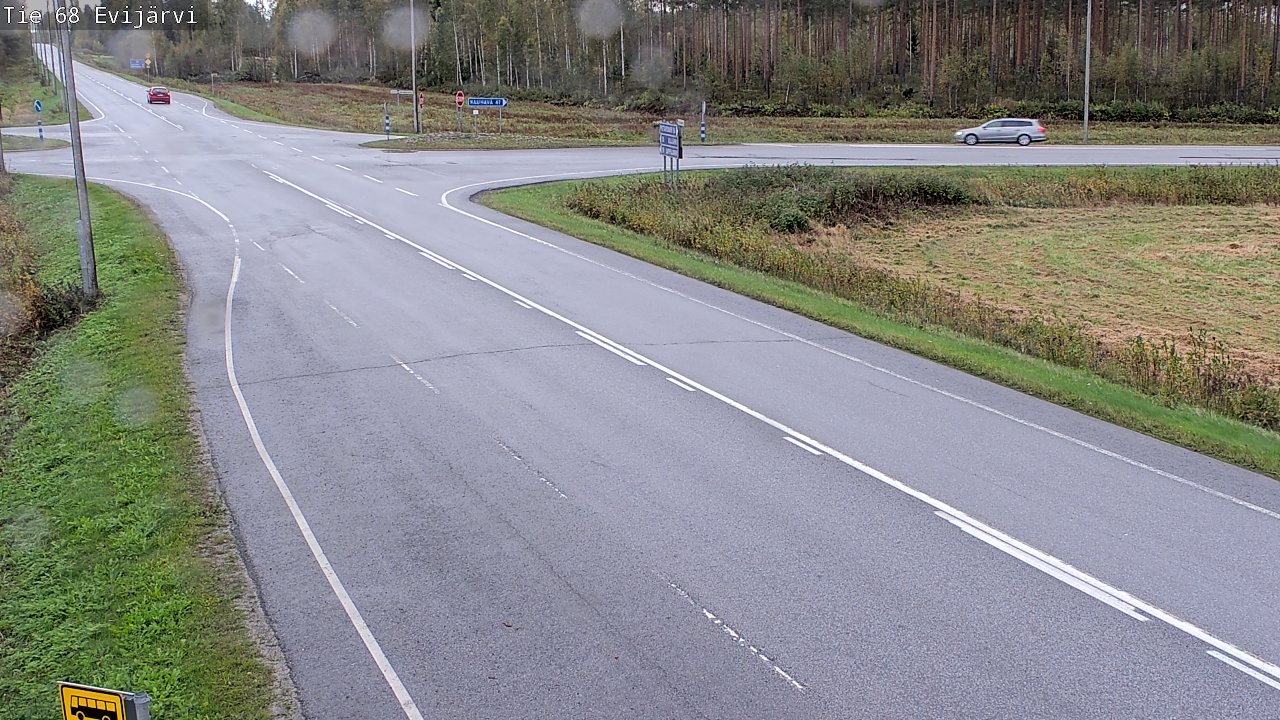 Weather Camera Image Väg 68 Evijärvi, Evijärvi, Etelä-Pohjanmaa