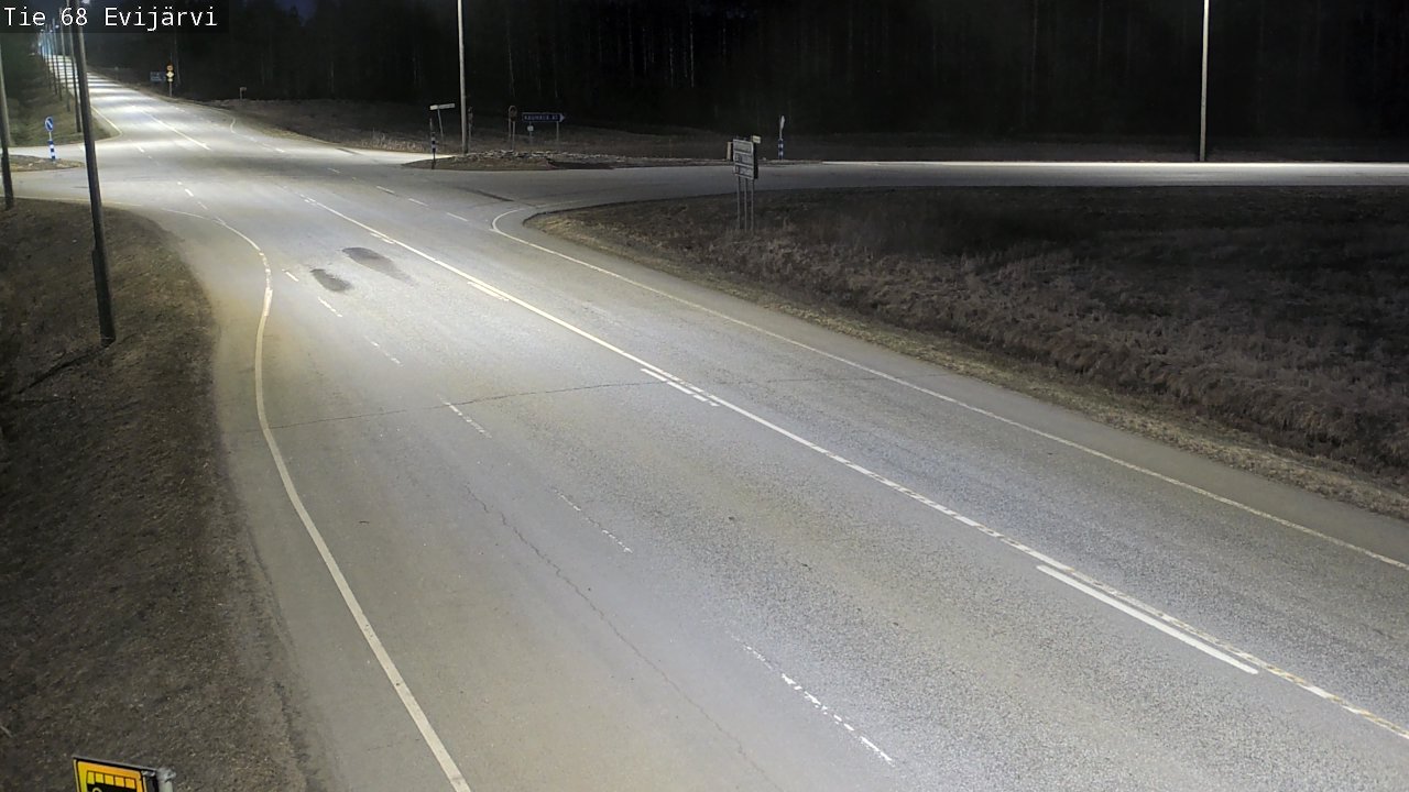Weather Camera Image Road 68 Evijärvi, Evijärvi, Etelä-Pohjanmaa