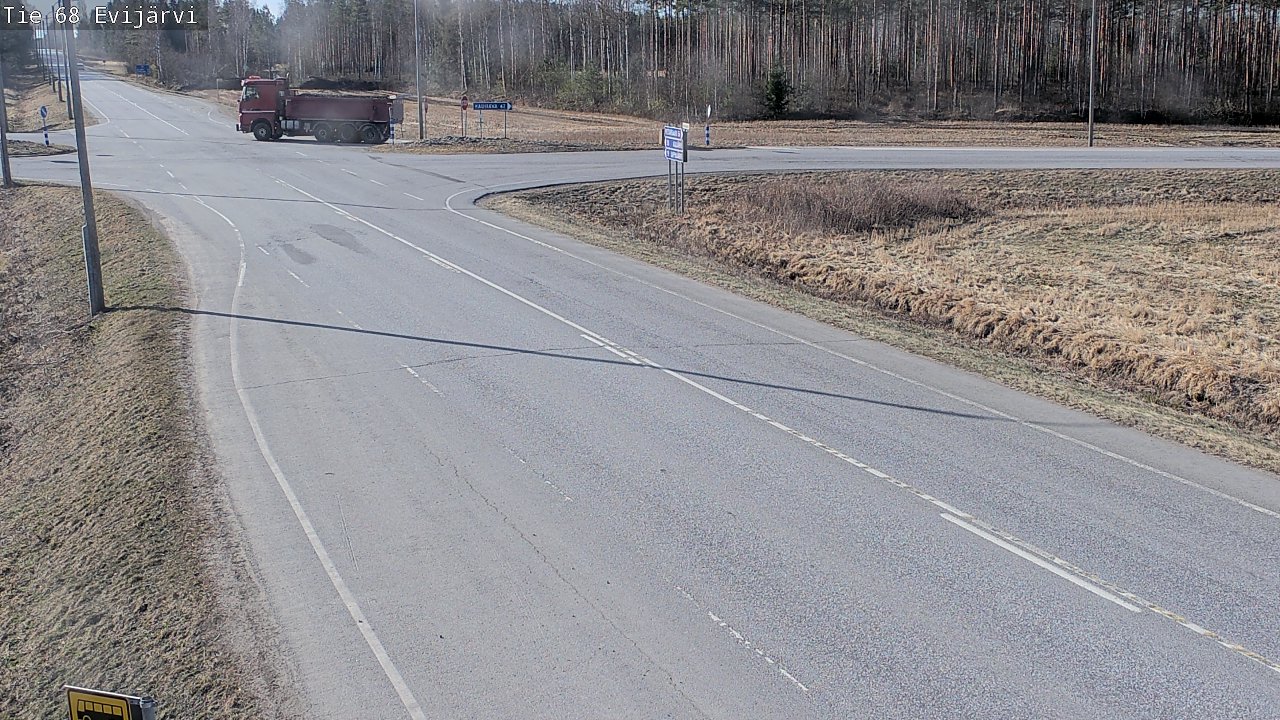Weather Camera Image Road 68 Evijärvi, Evijärvi, Etelä-Pohjanmaa