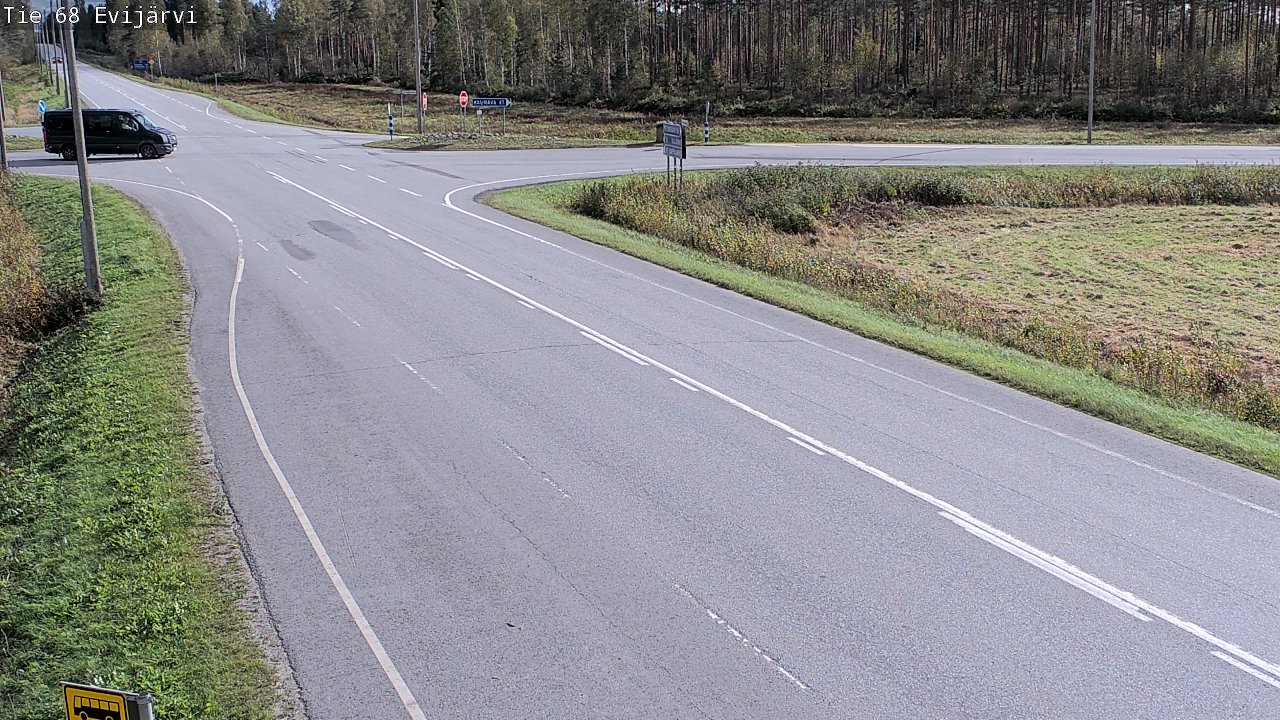 Weather Camera Image Road 68 Evijärvi, Evijärvi, Etelä-Pohjanmaa