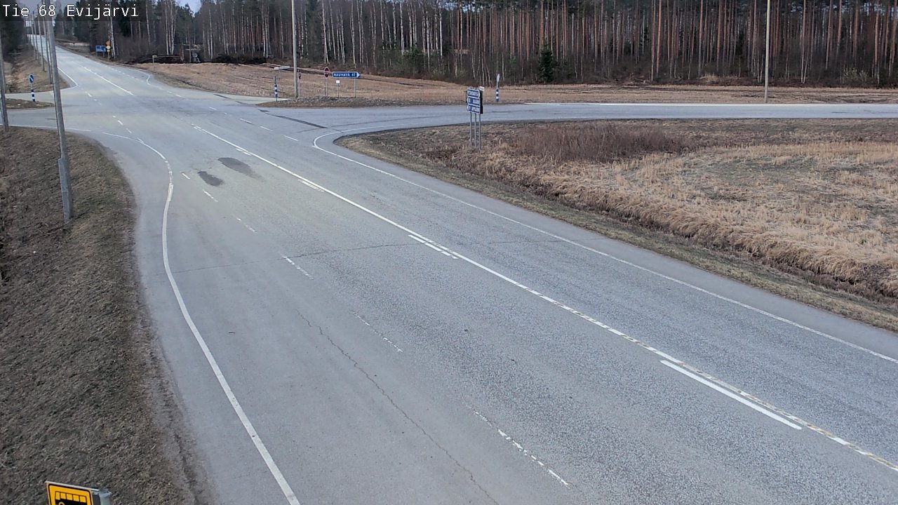 Weather Camera Image Road 68 Evijärvi, Evijärvi, Etelä-Pohjanmaa