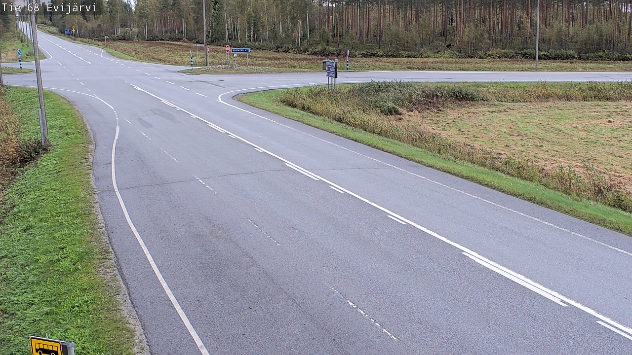 Weather Camera Image Road 68 Evijärvi, Evijärvi, Etelä-Pohjanmaa
