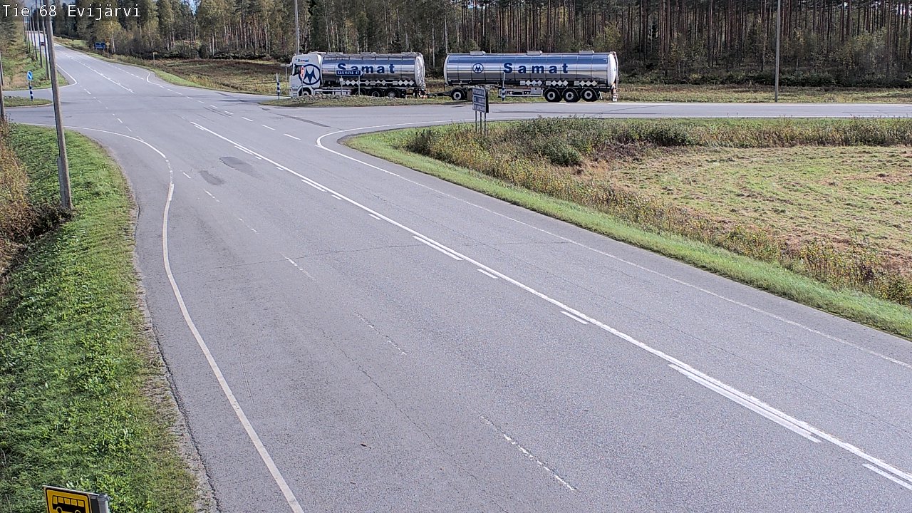Weather Camera Image Road 68 Evijärvi, Evijärvi, Etelä-Pohjanmaa