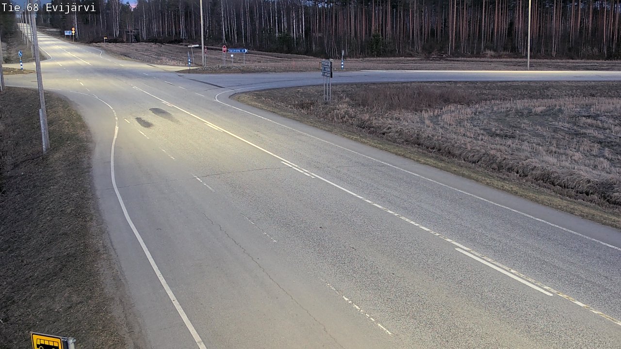Weather Camera Image Väg 68 Evijärvi, Evijärvi, Etelä-Pohjanmaa