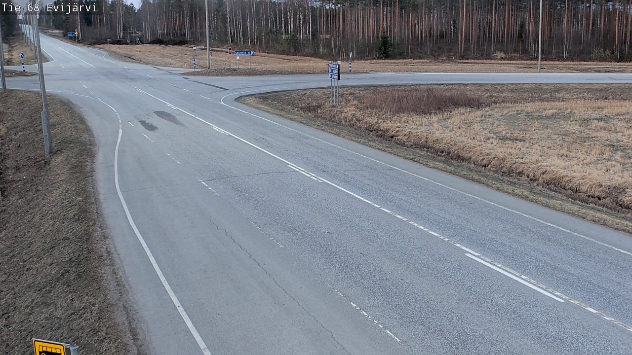 Weather Camera Image Road 68 Evijärvi, Evijärvi, Etelä-Pohjanmaa