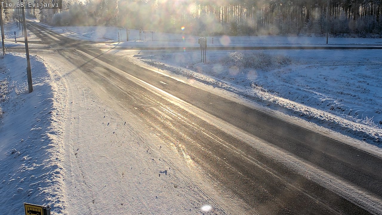 Weather Camera Image Väg 68 Evijärvi, Evijärvi, Etelä-Pohjanmaa