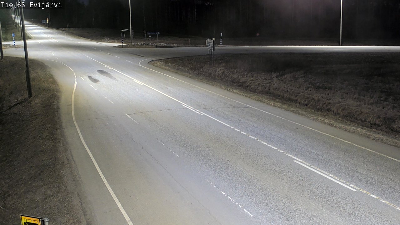 Weather Camera Image Väg 68 Evijärvi, Evijärvi, Etelä-Pohjanmaa