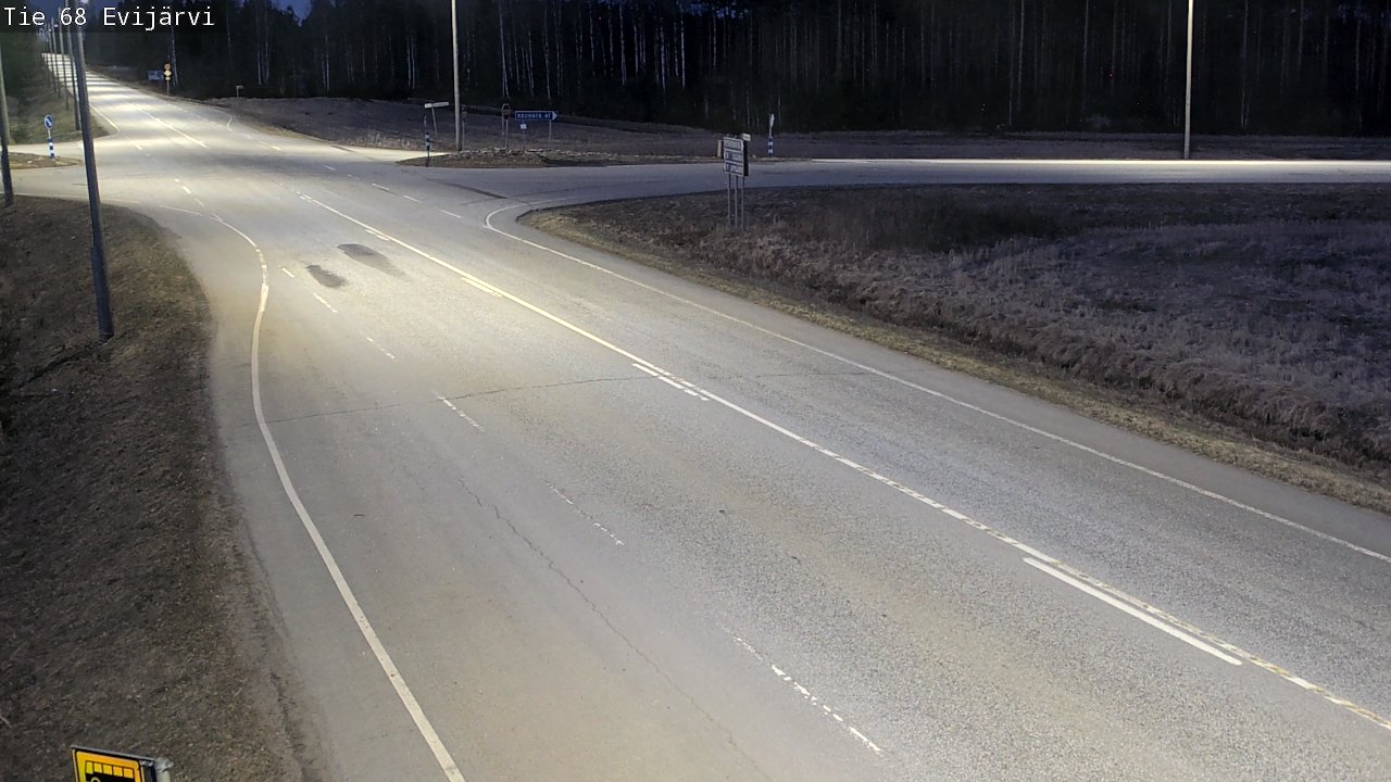Weather Camera Image Road 68 Evijärvi, Evijärvi, Etelä-Pohjanmaa