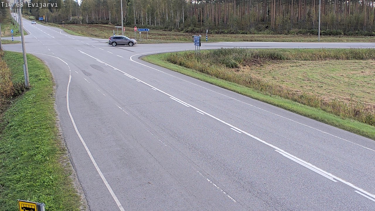 Weather Camera Image Road 68 Evijärvi, Evijärvi, Etelä-Pohjanmaa
