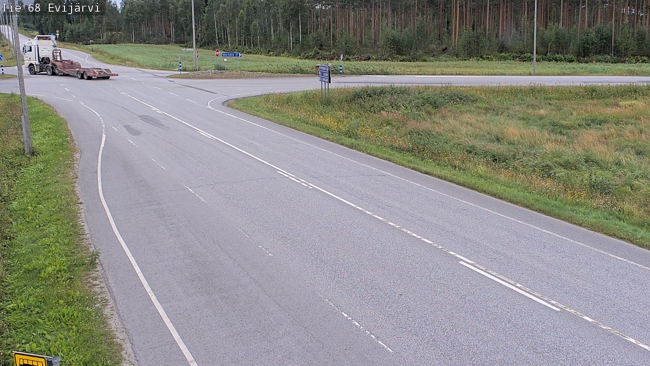 Weather Camera Image Road 68 Evijärvi, Evijärvi, Etelä-Pohjanmaa