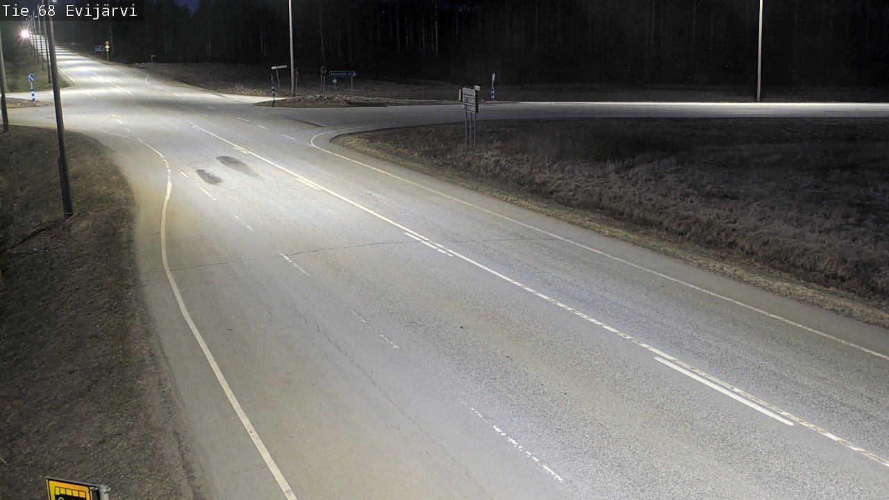 Weather Camera Image Road 68 Evijärvi, Evijärvi, Etelä-Pohjanmaa