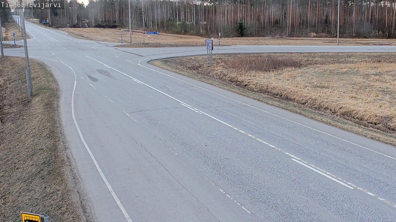 Weather Camera Image Road 68 Evijärvi, Evijärvi, Etelä-Pohjanmaa