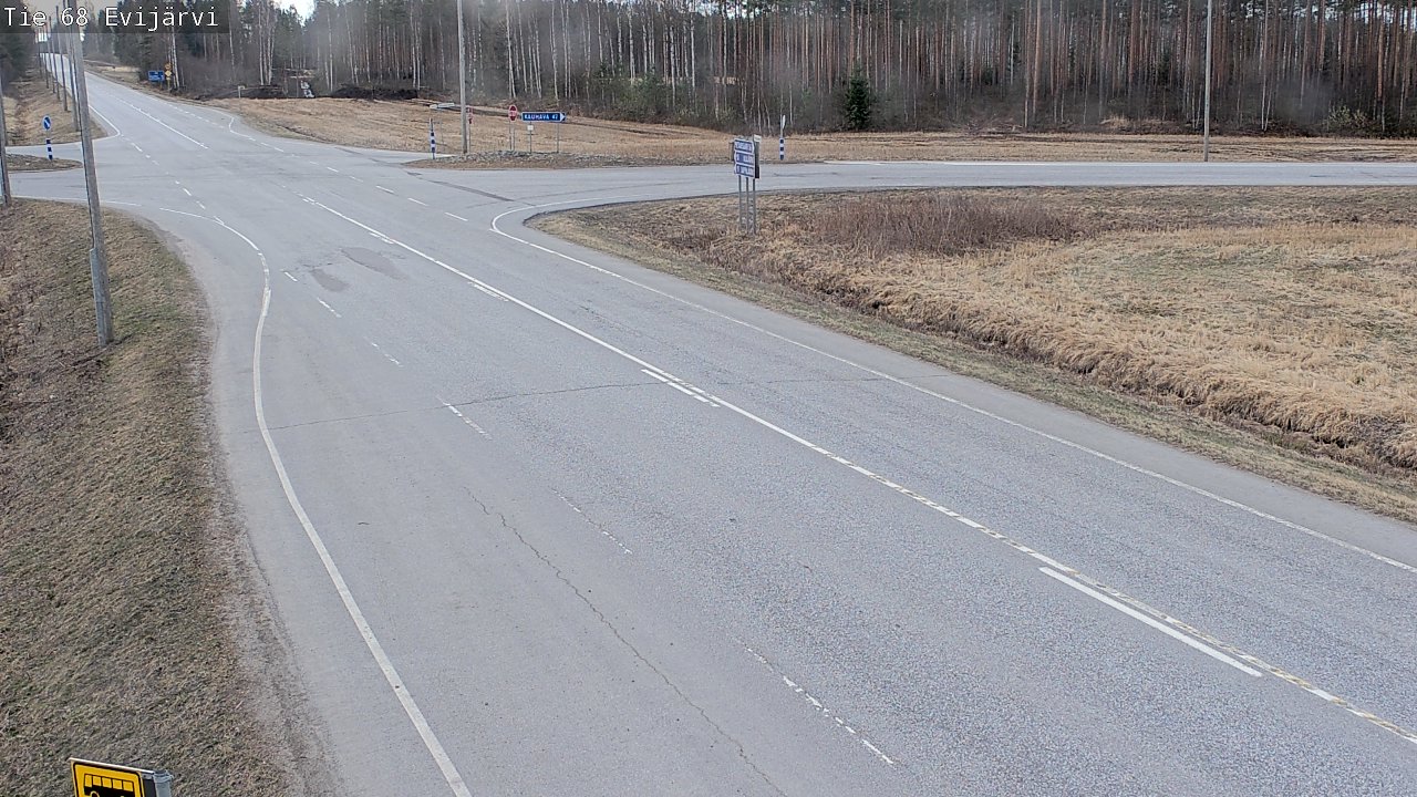 Weather Camera Image Road 68 Evijärvi, Evijärvi, Etelä-Pohjanmaa