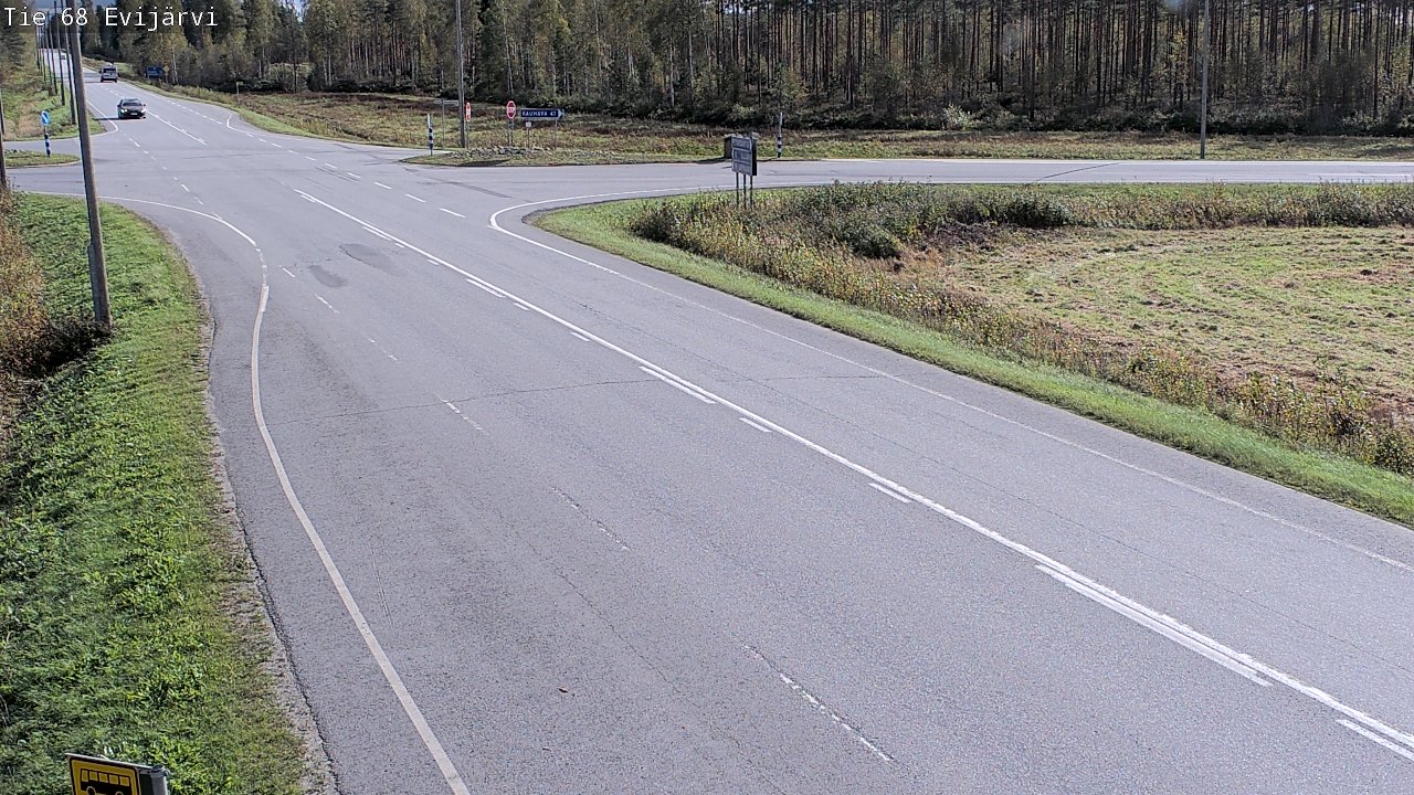 Weather Camera Image Road 68 Evijärvi, Evijärvi, Etelä-Pohjanmaa