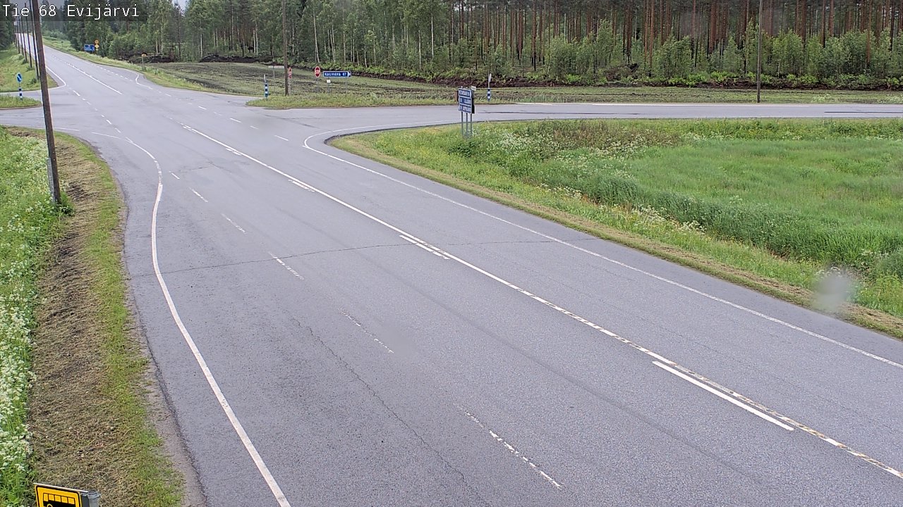 Weather Camera Image Väg 68 Evijärvi, Evijärvi, Etelä-Pohjanmaa