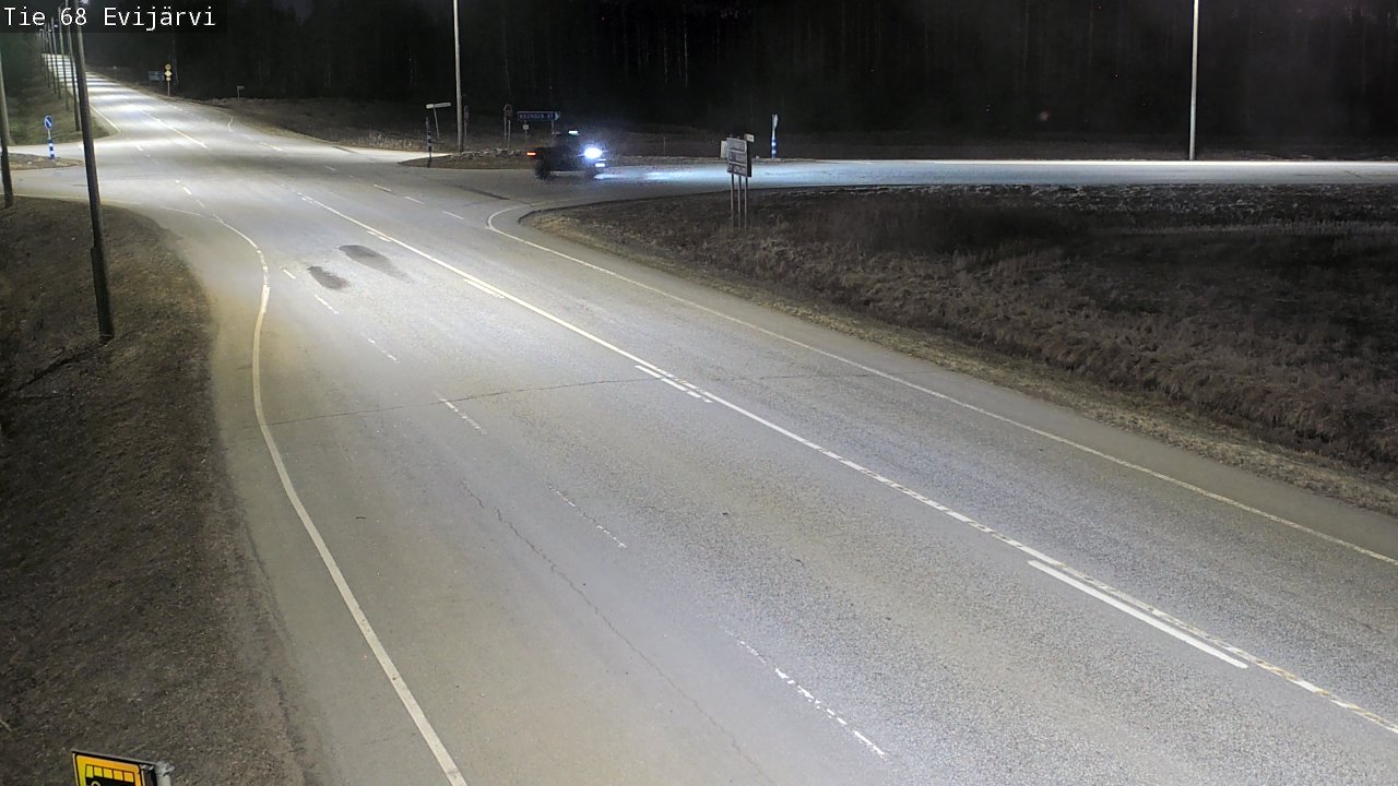 Weather Camera Image Väg 68 Evijärvi, Evijärvi, Etelä-Pohjanmaa