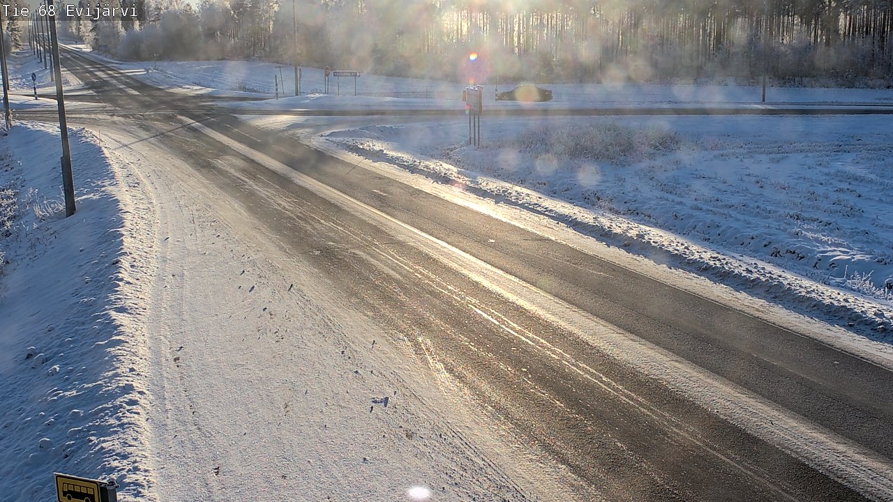 Weather Camera Image Väg 68 Evijärvi, Evijärvi, Etelä-Pohjanmaa