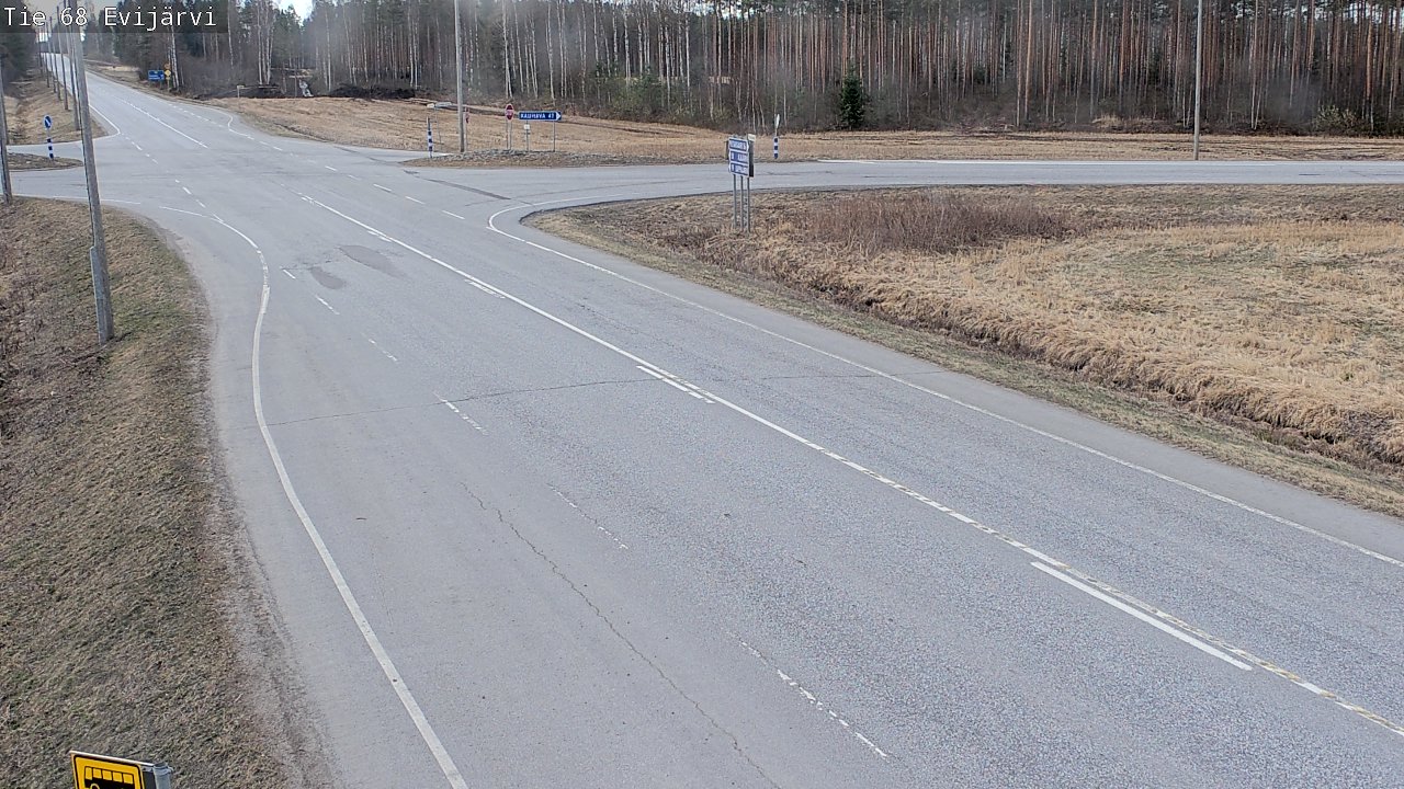 Weather Camera Image Road 68 Evijärvi, Evijärvi, Etelä-Pohjanmaa