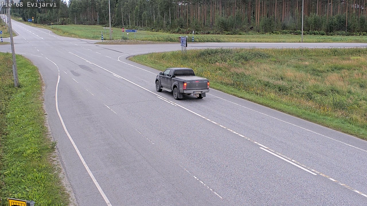 Weather Camera Image Road 68 Evijärvi, Evijärvi, Etelä-Pohjanmaa
