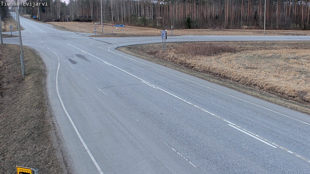 Weather Camera Image Road 68 Evijärvi, Evijärvi, Etelä-Pohjanmaa