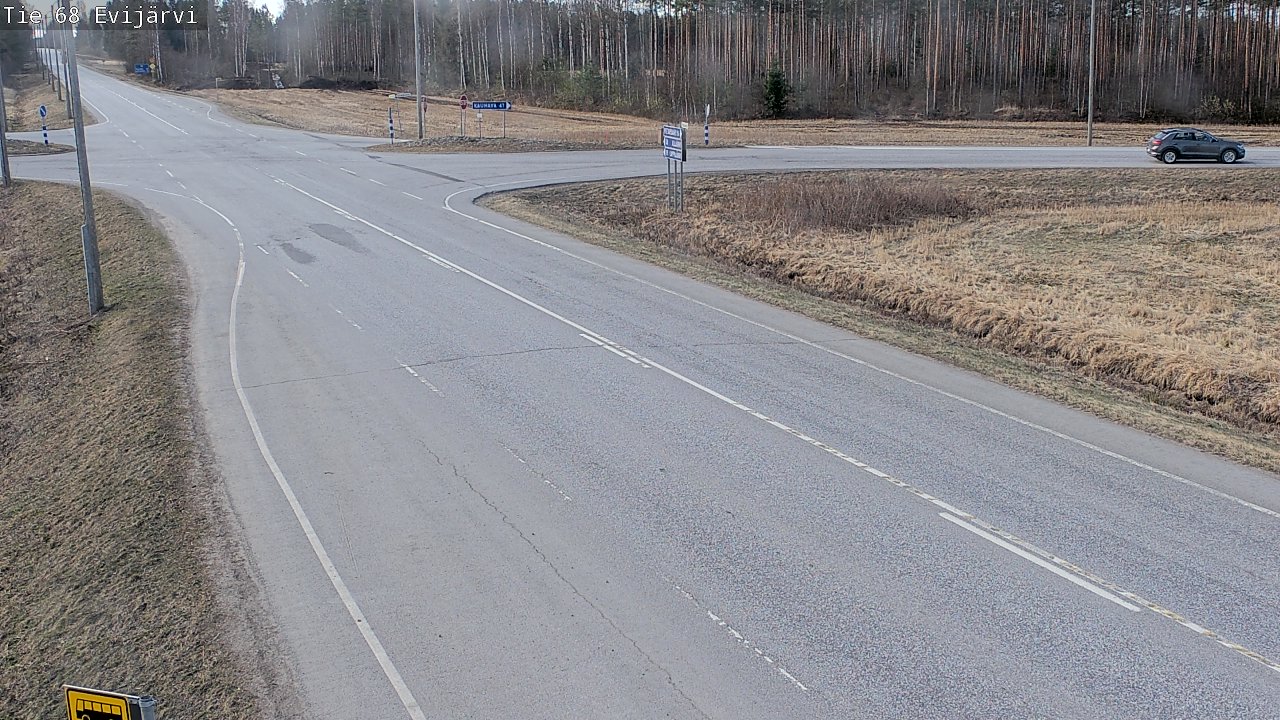 Weather Camera Image Road 68 Evijärvi, Evijärvi, Etelä-Pohjanmaa