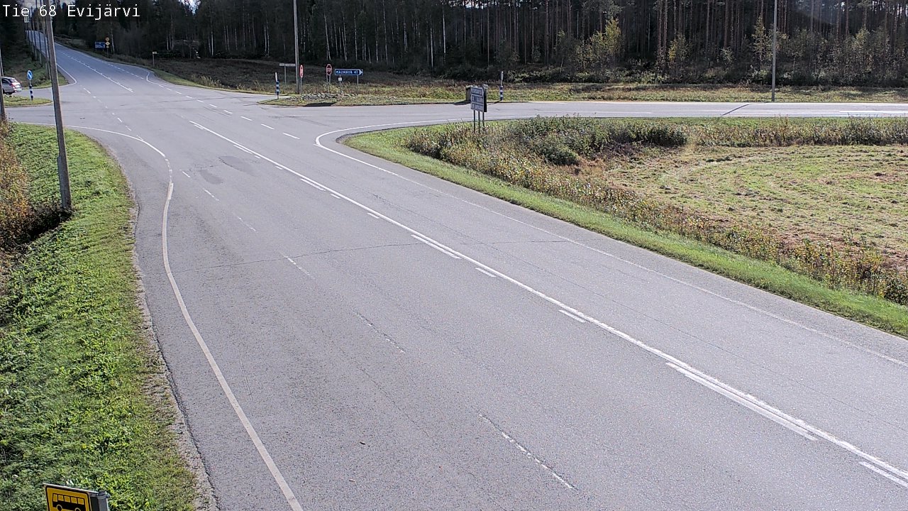 Weather Camera Image Road 68 Evijärvi, Evijärvi, Etelä-Pohjanmaa
