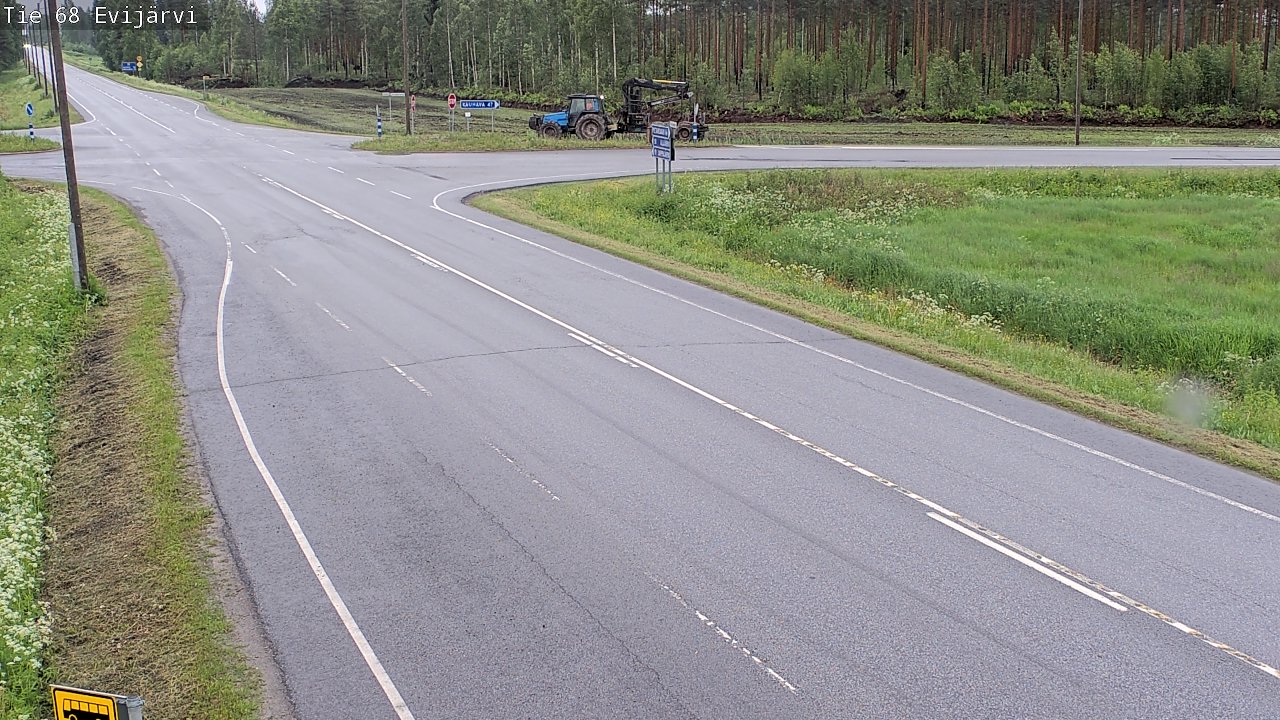 Weather Camera Image Road 68 Evijärvi, Evijärvi, Etelä-Pohjanmaa