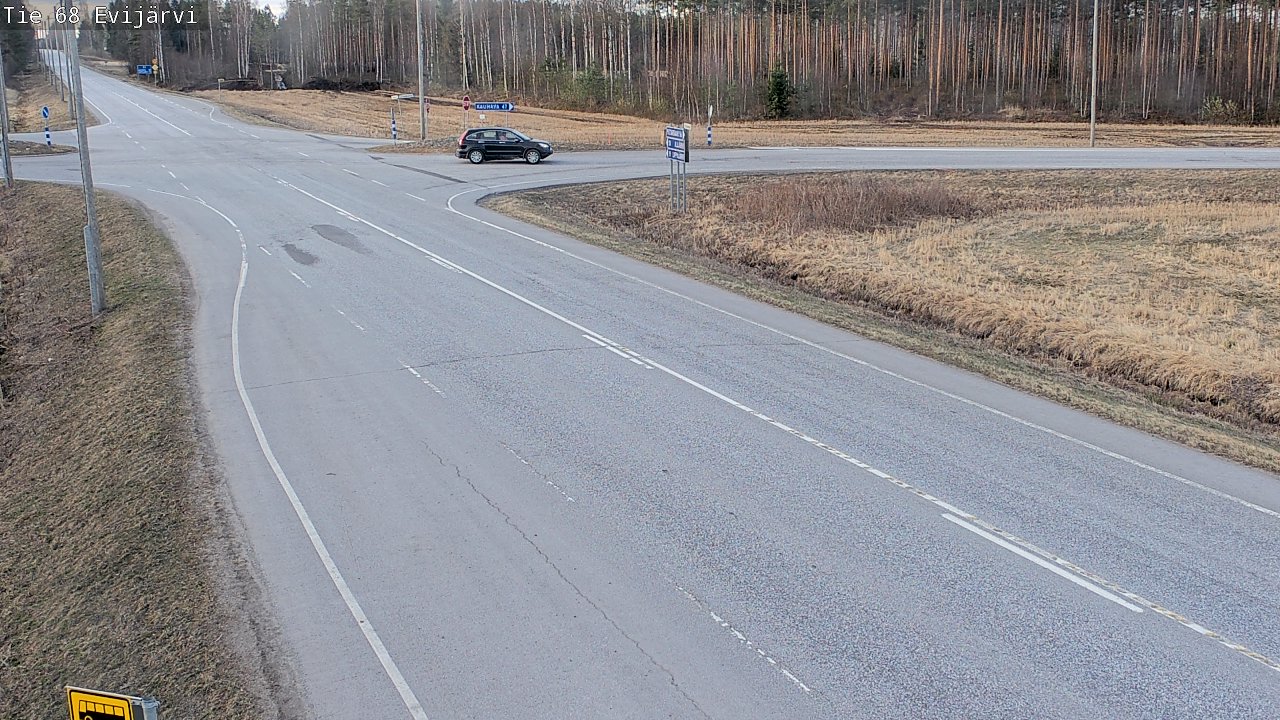 Weather Camera Image Road 68 Evijärvi, Evijärvi, Etelä-Pohjanmaa