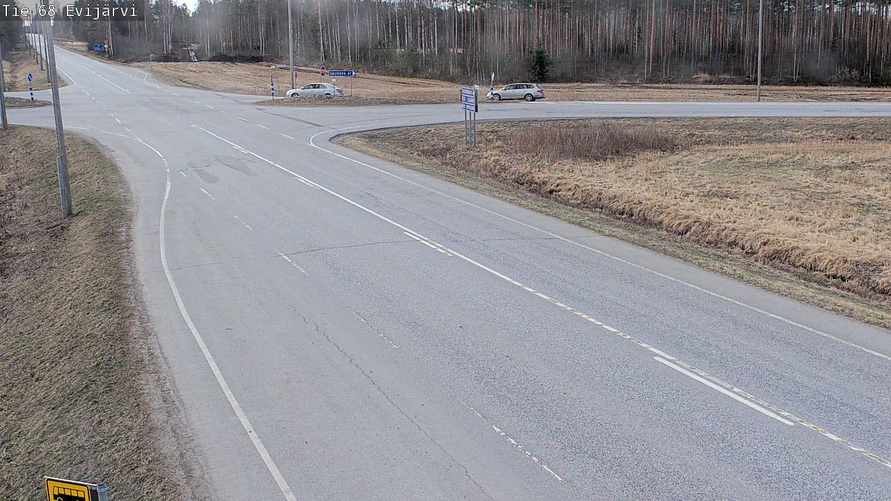 Weather Camera Image Road 68 Evijärvi, Evijärvi, Etelä-Pohjanmaa
