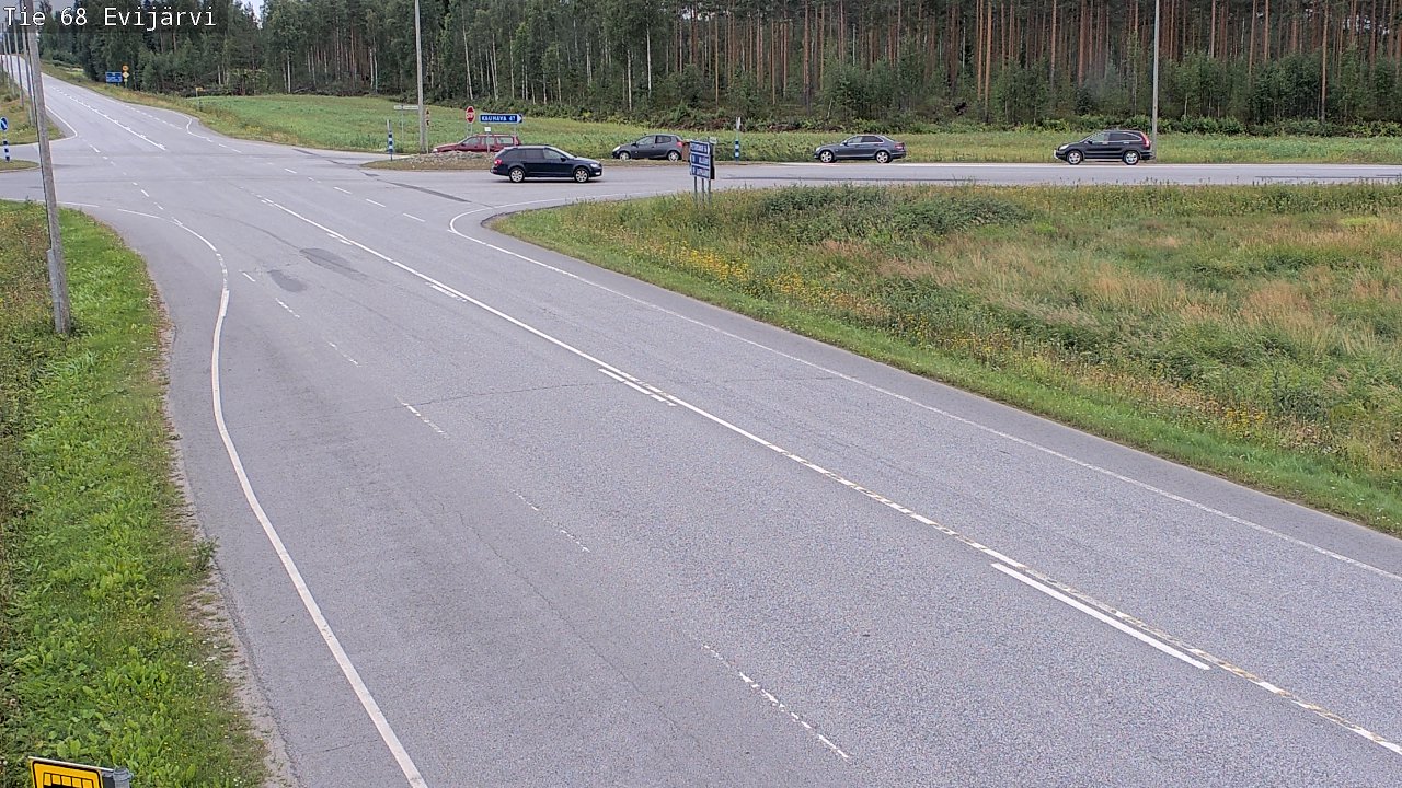 Weather Camera Image Road 68 Evijärvi, Evijärvi, Etelä-Pohjanmaa