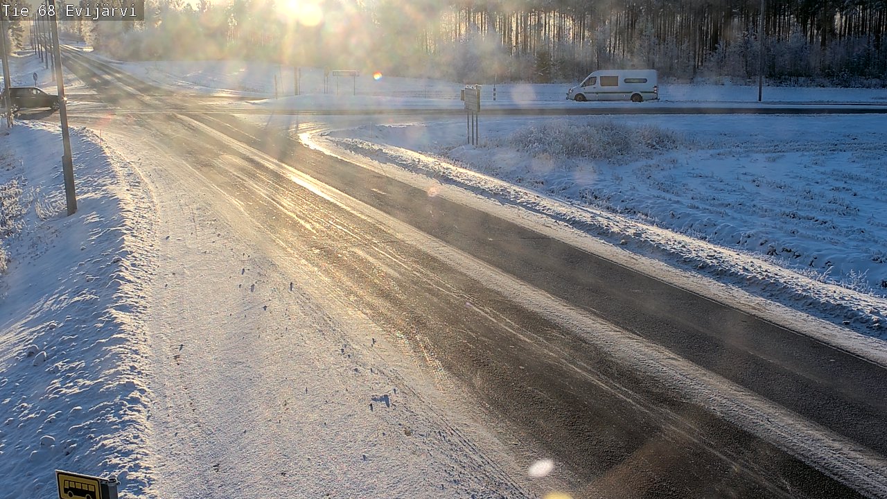 Weather Camera Image Väg 68 Evijärvi, Evijärvi, Etelä-Pohjanmaa
