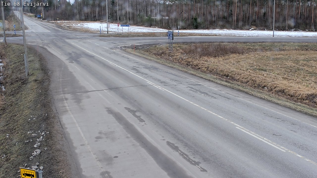 Weather Camera Image Väg 68 Evijärvi, Evijärvi, Etelä-Pohjanmaa