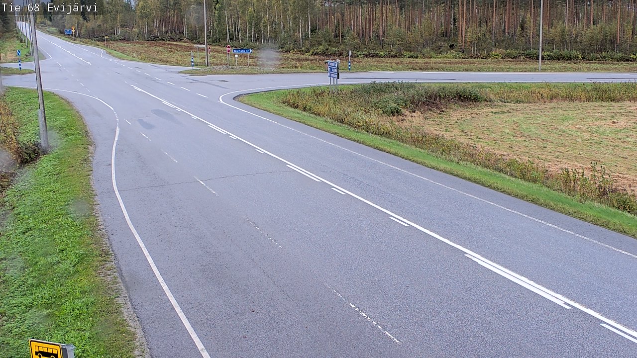Weather Camera Image Väg 68 Evijärvi, Evijärvi, Etelä-Pohjanmaa