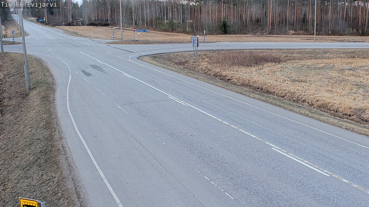 Weather Camera Image Road 68 Evijärvi, Evijärvi, Etelä-Pohjanmaa
