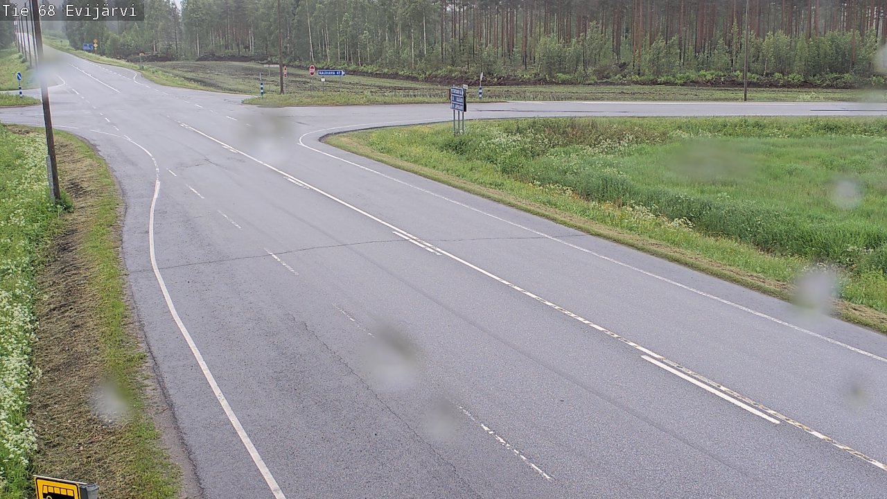 Weather Camera Image Road 68 Evijärvi, Evijärvi, Etelä-Pohjanmaa