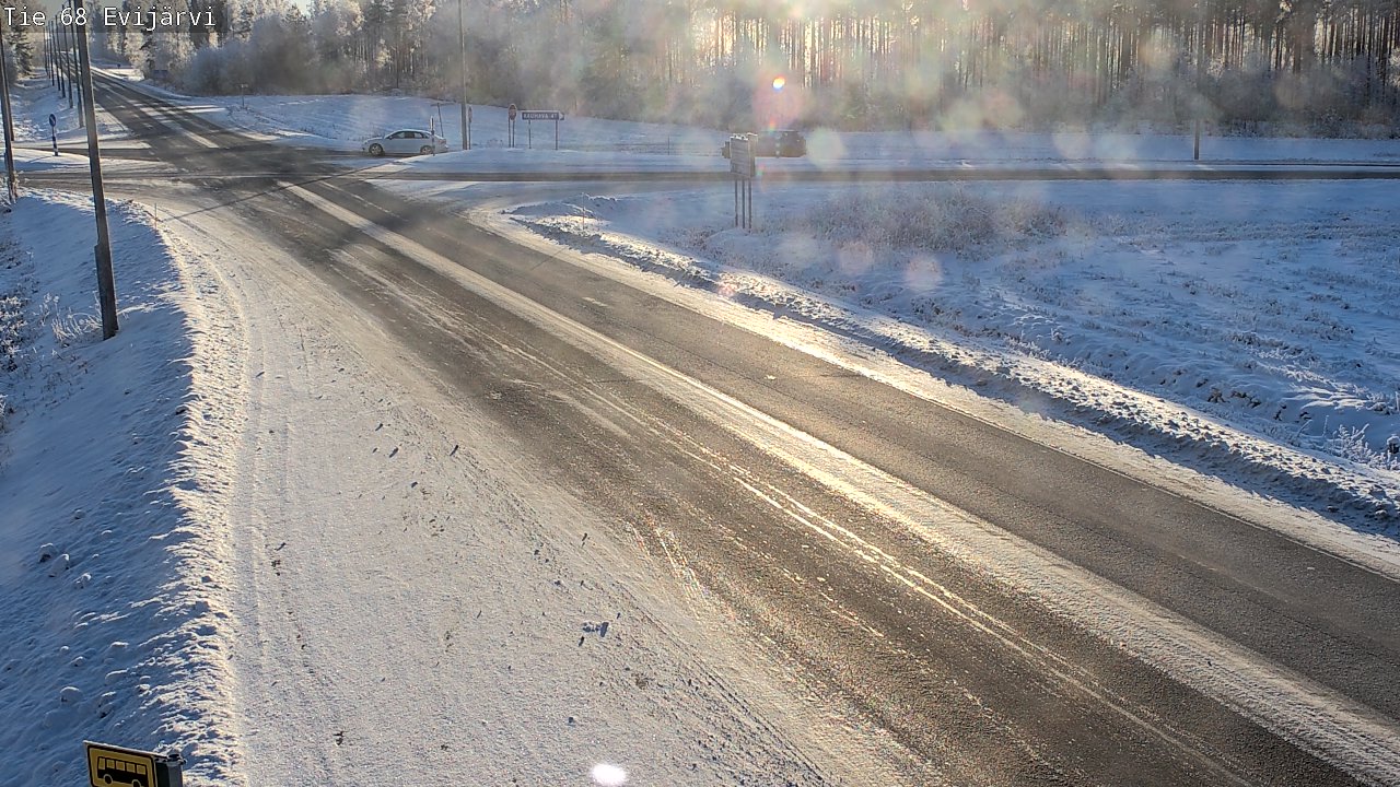 Weather Camera Image Väg 68 Evijärvi, Evijärvi, Etelä-Pohjanmaa